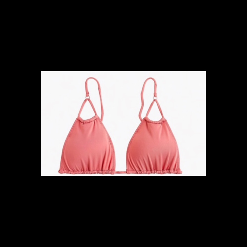 J. Crew NWT pink bikini top